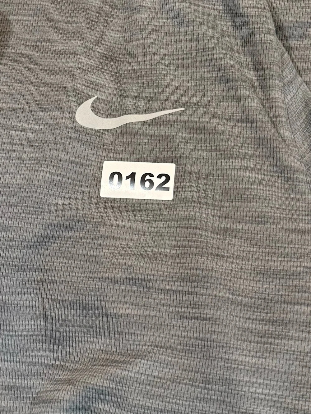 Nike Gray Heathered Long-Sleeve Polo with Crimson 'A' for Alabama Embroidery